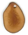 1 Burnt Sienna Tagua Nut Pendant